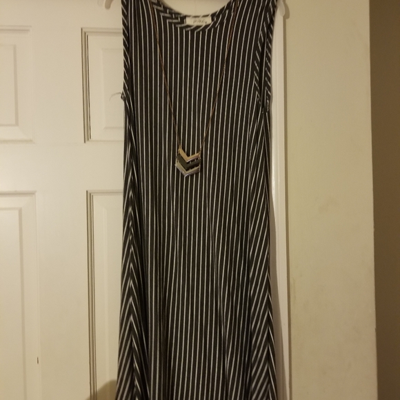Stripe A tent dress - Picture 1 of 3
